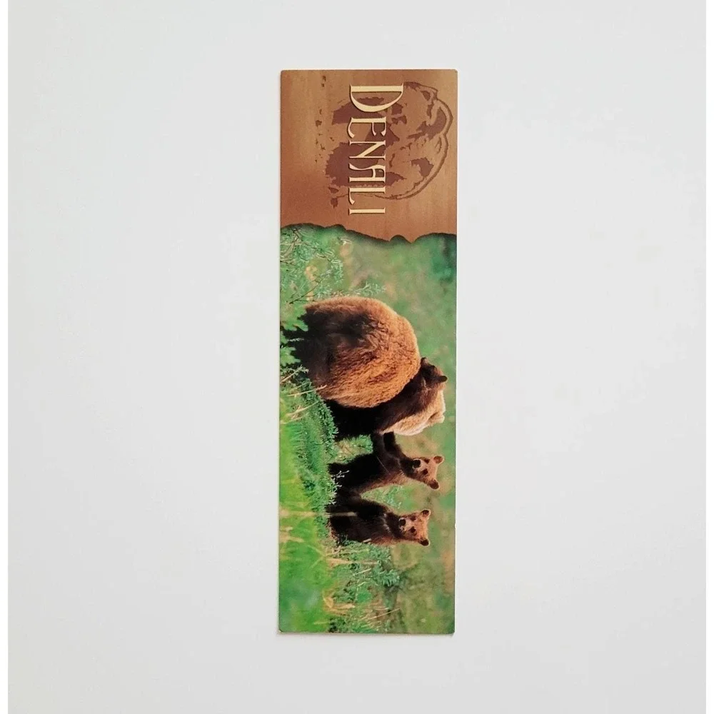 Vintage Y2K Denali Park Bookmark Grizzly Bears Patrick Enders Korea Impact 48690
